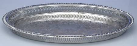 1200 (Silverplate, Hollowware) 18" Gallery Tray