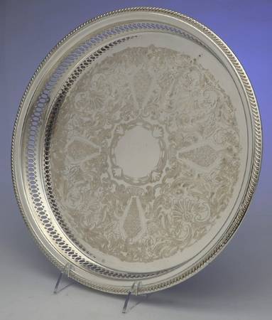1200 (Silverplate, Hollowware) 13" Gallery Tray