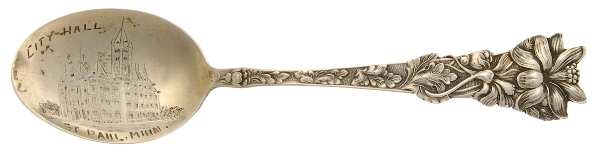 FES5 (Sterling) Souvenir Spoon (Five O'Clock) by Fessenden
