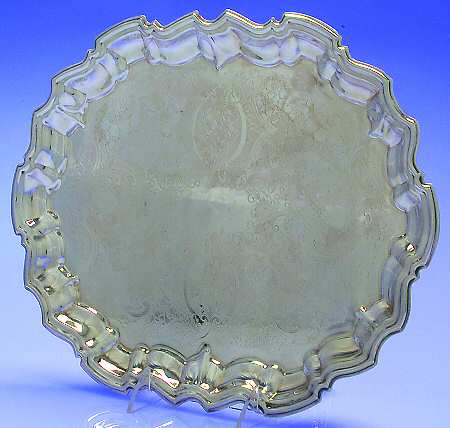 5737 (Silverplate, Hollowware) Small Footed Waiter Tray