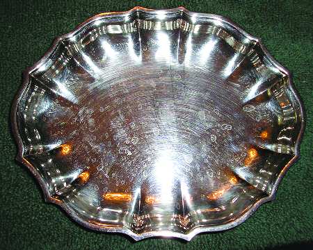 670 (Silverplate, Hollowware) Small Round Silverplate Tray