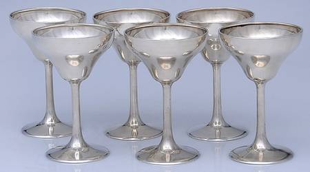 3706 (Sterling, Hollowware) Wine Goblet - Set of 6