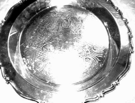 9058 (Silverplate, Hollowware) Round Silverplate Tray