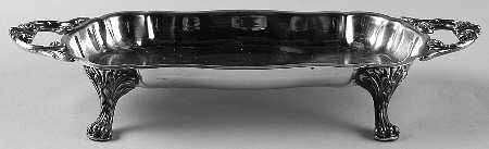 7733 (Silverplate, Hollowware) Plated Footed Bread Tray