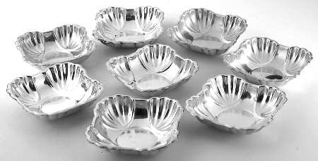 142 (Sterling, Hollowware) Nut Dish (Set of 8)