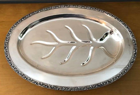 Dynasty (Silverplate, Hollowware) Meat Platter with Well Tree