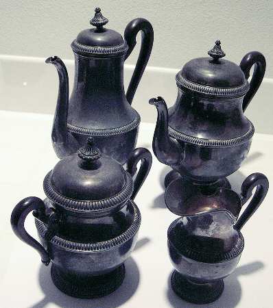 Sterling Hollowware 4 Piece Tea Set (SCP, STP, SCR, SSU) by Friedlanders