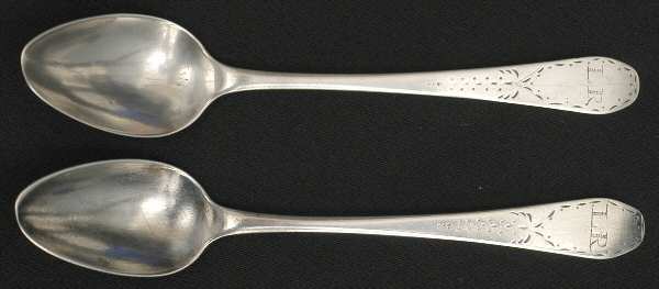 FMD1 (Coin) (Set of 2) Tea/Five O'Clock Spoons by Freeman Woods