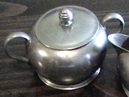 Silverplate Hollowware Sugar Bowl & Lid by Forbes