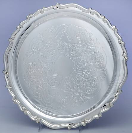 9058 (Silverplate, Hollowware) 11" Round Tray