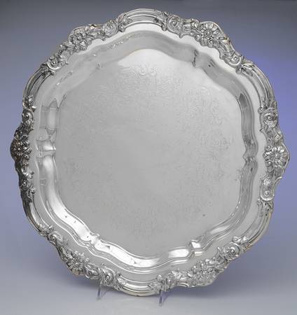 7734 (Silverplate, Hollowware) 16" Round Tray