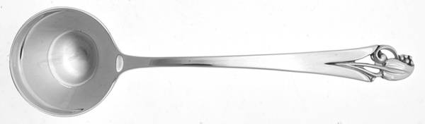 Woodlily (Sterling, 1945, Glossy) Round Bowl Soup Spoon (Bouillon)