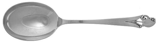 Woodlily (Sterling, 1945, Glossy) Medium Solid Berry/Casserole Spoon
