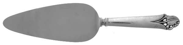 Woodlily (Sterling, 1945, Glossy) Pie Server with Stainless Blade