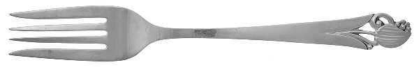 Woodlily (Sterling, 1945, Glossy) Fork