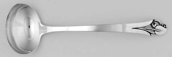 Woodlily (Sterling, 1945, Glossy) Solid Piece Cream Ladle