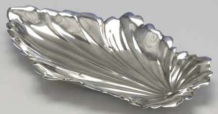 2256 (Sterling, Hollowware) Leaf Tray by Fisher Silversmiths