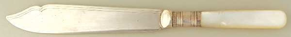 Pearl Handle 1 (Silverplate) Pearl Handle Individual Fish Knife