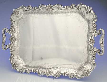2830 (Sterling, Hollowware) Large Waiter Tray