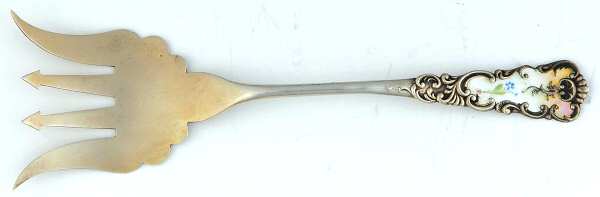 FES18 (Sterling) Enameled Large Solid Tined Sardine Serving Fork