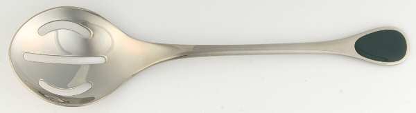Happy Day-Dark Green (Stainless) Solid Pierced Casserole Spoon
