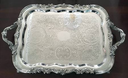 2352 (Silverplate, Hollowware) Large Silverplate Waiter Tray