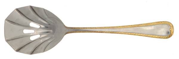 FTU25G (Stainless) Pierced Solid Serving Spoon