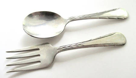 FUV1 (Sterling) 2 Pc Baby Set (BF, BS) by Fulton Silver