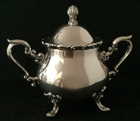 Georgetown Plain (Silverplate, Hollowware) Sugar Bowl & Lid