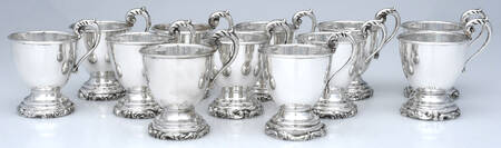 FS61 (Sterling, Hollowware) Punch Cup - Set of 12