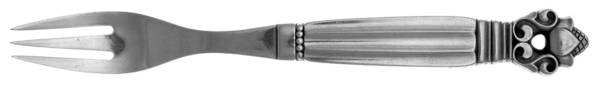 Acorn (Sterling, 1915) Lg Individual Hollow Handle Cake Fork w/Sterling Tines