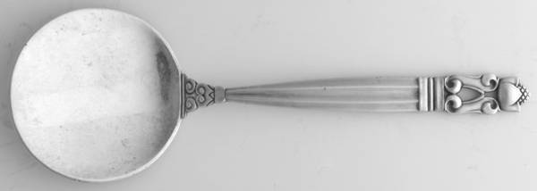 Acorn (Sterling, 1915) Small Solid Pastry Server