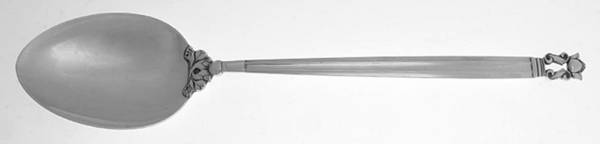 Acorn (Sterling, 1915) Solid Chop Serving Spoon