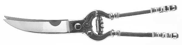 Acorn (Sterling, 1915) Poultry Shears with Stainless Blades