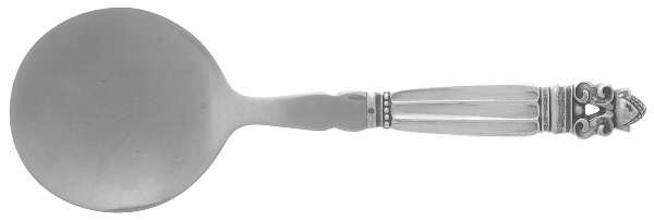 Acorn (Sterling, 1915) Egg Server with Stainless Blade