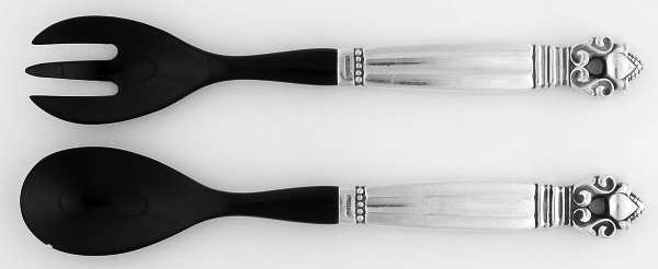 Acorn (Sterling, 1915) 2 Pc Horn Bowl Relish Set
