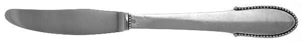 Beaded (Sterling, 1916) Modern Long Handle Luncheon Knife
