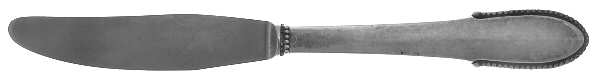 Beaded (Sterling, 1916) Modern Long Handle Dinner Knife
