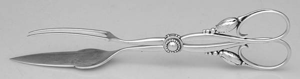 Blossom (Sterling, 1919) Large Solid Sandwich Tongs
