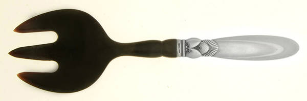 Cactus (Sterling, 1930) Salad Serving Fork with Horn Tines