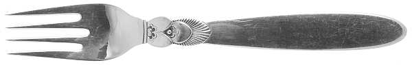 Cactus (Sterling, 1930) Youth Fork by Georg Jensen (Denmark)
