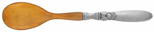 Cactus (Sterling, 1930) Medium Salad Serving Spoon with Horn Bowl