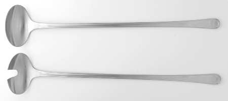 Copenhagen Line (Stainless) (2 Pc) Solid Salad Set