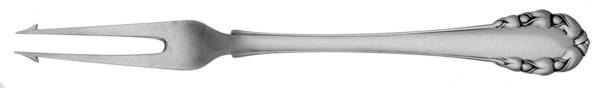 Lily of The Valley-Rose (Sterling) 2 Tine Small Cold Cut Fork