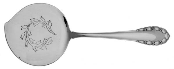Lily of The Valley-Rose (Sterling) Solid Pastry Server