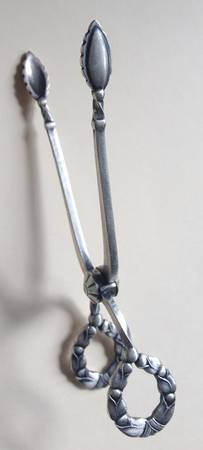 Lily of The Valley-Rose (Sterling) Scissor Shape Sugar Tongs