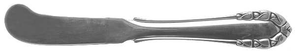 Lily of The Valley-Rose (Sterling) Flat Handle Butter Spreader