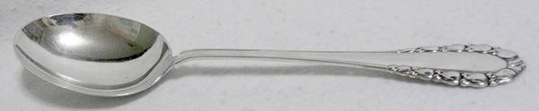 Lily of The Valley-Rose (Sterling) Solid Chop Serving Spoon