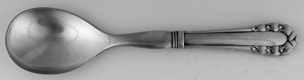 Lily of The Valley-Rose (Sterling) Hollow Handle Salad Serving Spoon