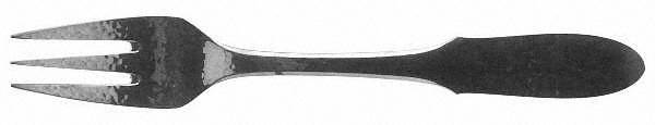 Mermaid (Silverplate) Individual Solid Fish Fork by Georg Jensen (Denmark)